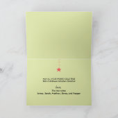 Alles Weihnachtsfeiertags-Gruß-Karte Feiertagskarte (Innenseite)