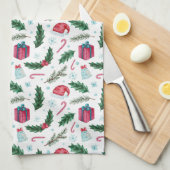 alles Weihnachtshandtuch Geschirrtuch (Viertel Falte)