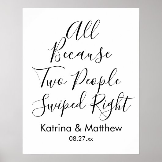 Alles, weil zwei Leute die richtige sonnige Hochze Poster (Vorne)