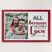 Alles, weil zwei Menschen in Liebe gefallen sind Puzzle (Horizontal)