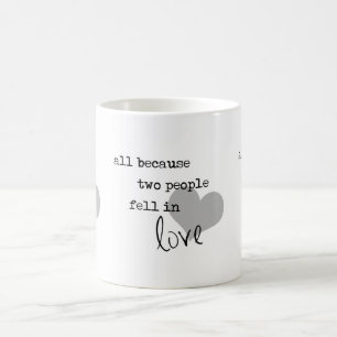 alles weil zwei Menschen sich liebten modern schli Kaffeetasse