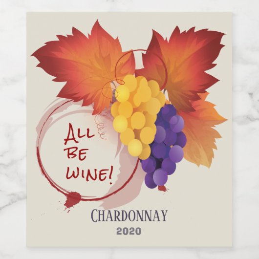 alles Wein Weinetikett (Einzelnes Label)