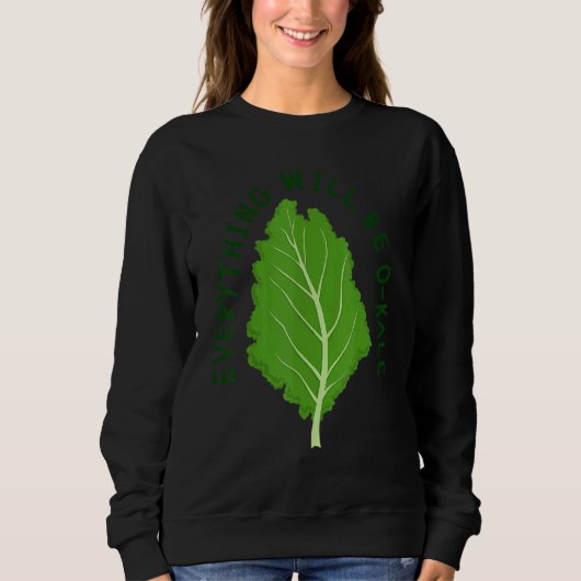 Alles wird auf Kale Vegan Veggie Kale Vegeta Sweatshirt (Vorderseite)