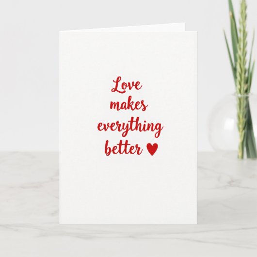 Alles-wird-besser-durch-Liebe-Karte Karte (Vorderseite)