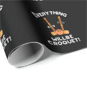 Alles wird Croquet Sport Pub Dark BG Geschenkpapier (Rolleneckpunkt)
