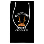 Alles wird Croquet Sport Pub Dark BG Kleine Geschenktüte (Vorderseite)