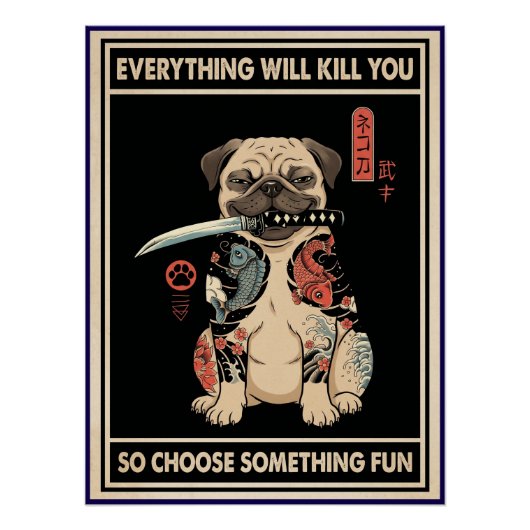 Alles wird dich töten Hundeposter Poster (Vorderseite)