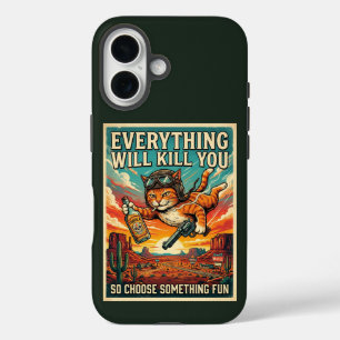 Alles wird dich töten Katzen-Handygehäuse  iPhone 16 Hülle