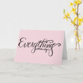 Alles wird eine gute Grußkarte sein Karte (Gelbe Blume)