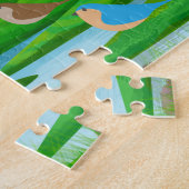 Alles wird gut Fluss Bäume Vögel Natur, Alter 6 Puzzle (Seite)