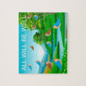 Alles wird gut Fluss Bäume Vögel Natur, Alter 6 Puzzle (Vertikal)