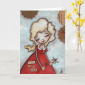 Alles wird gut - geklappte Grußkarte Karte (Gelbe Blume)