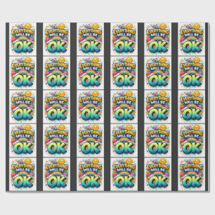 Alles wird gut geschenkpapier