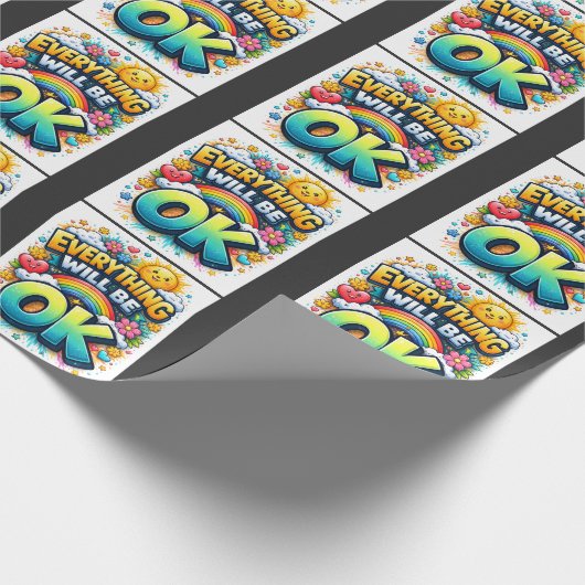 Alles wird gut geschenkpapier (Ecke)
