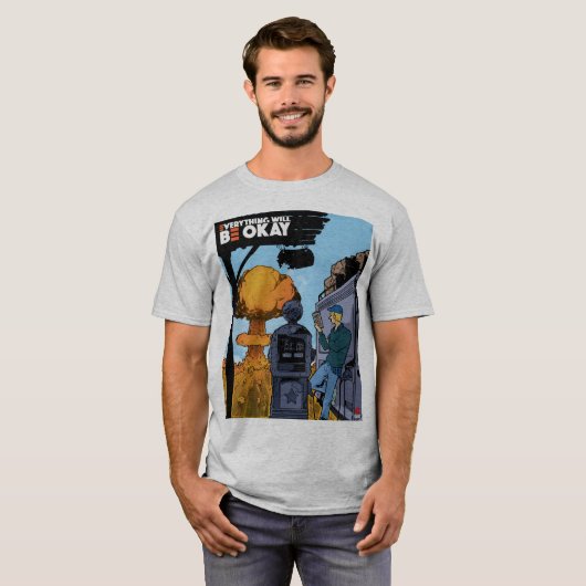 Alles wird gut grau sein T - Shirt (Vorne ganz)