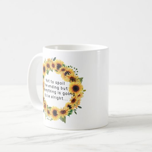 Alles wird gut Inspiration sein Kaffeetasse (Vorderseite Links)