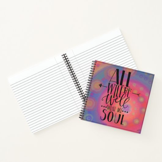 Alles wird gut inspirierender Hübscher Spaß sein Notizbuch (Innenseite)