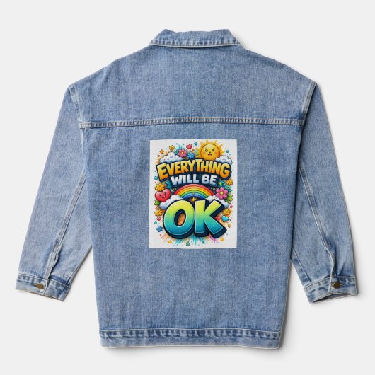 Alles wird gut jeansjacke (Rückseite)