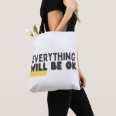 : 'Alles wird gut' Minimalistischer Ausspruch  Tasche (Von Nahem)