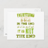 Alles wird gut. postkarte (Vorne/Hinten)