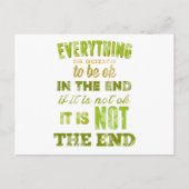 Alles wird gut. postkarte (Vorderseite)