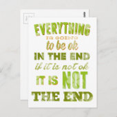 Alles wird gut. postkarte (Vorne/Hinten)