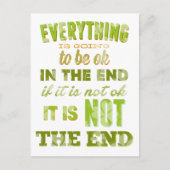 Alles wird gut. postkarte (Vorderseite)
