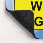 Alles wird gut Schild mit Himmellehrern Mousepad (Ecke)