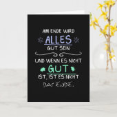 Alles wird gut sein - alles karte (Gelbe Blume)