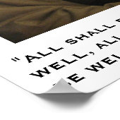 Alles wird gut sein - Dame Julian von Norwich Poster (Ecke)
