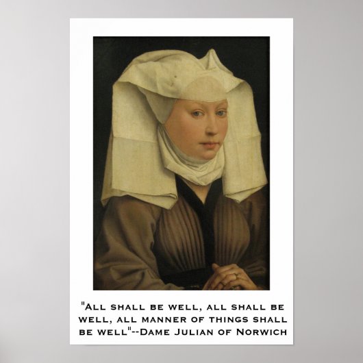Alles wird gut sein - Dame Julian von Norwich Poster (Vorne)