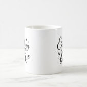 Alles wird gut sein inspirierendes Zitat Kaffeetasse (Mittel)