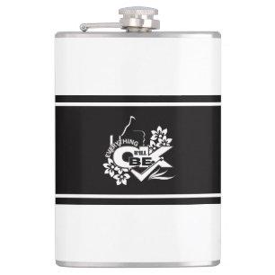 Alles wird gut sein" Motivierend grafisches T-Shir Flachmann