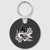 Alles wird gut sein" Motivierend grafisches T-Shir Schlüsselanhänger (Vorderseite)