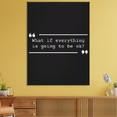 Alles wird gut sein Positives Zitat Leinwanddruck (Insitu (Wohnzimmer))