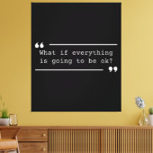 Alles wird gut sein Positives Zitat Leinwanddruck (Insitu (Wohnzimmer))