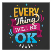 Alles wird gut sein | Positivvibe Poster (Vorderseite)