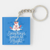 Alles wird gut sein schlüsselanhänger (Rückseite)