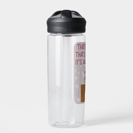 Alles wird in lustigem Retro Kitschy Gal Autor Spa Trinkflasche (Vorderseite)