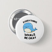 Alles wird in Ordnung Positivität Button (Vorne & Hinten)