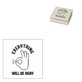 Alles wird in Ordnung sein Gummistempel (Stempel)