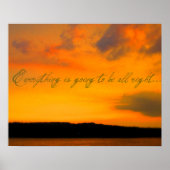 "Alles wird in Ordnung sein" Poster (Vorne)