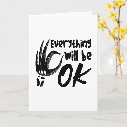 Alles wird in Ordnung sein Radiologie-Tech-Technol Karte (Gelbe Blume)