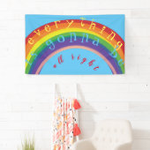 "Alles wird in Ordnung sein" RainbowBlueSky Banner (Insitu)