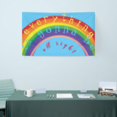 "Alles wird in Ordnung sein" RainbowBlueSky Banner (Messeveranstaltung)