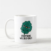 Alles wird O-kale Funny Veggie Pun Kaffeetasse (Links)