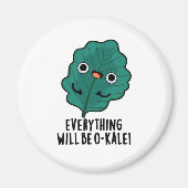 Alles wird O-kale Funny Veggie Pun Magnet (Vorne)