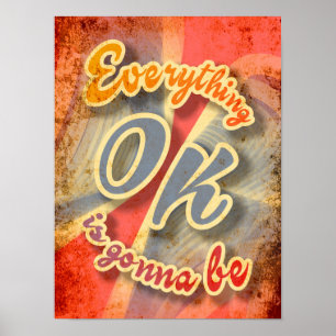 Alles wird OK sein vintage Poster
