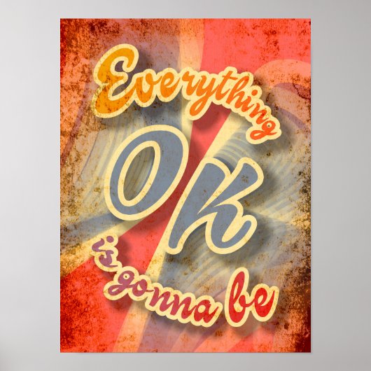 Alles wird OK sein vintage Poster (Vorne)
