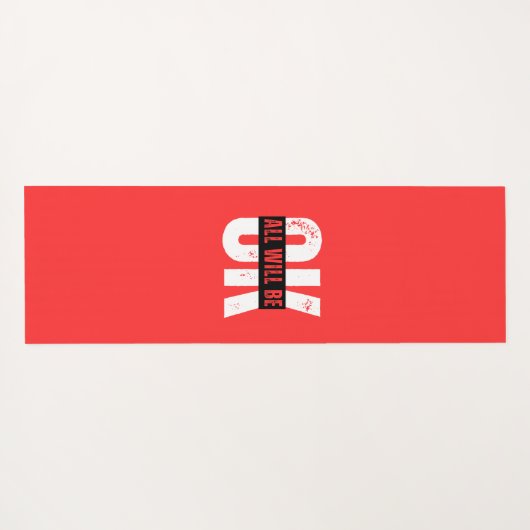 Alles wird OK sein Yogamatte (Rückseite (Horizontal))